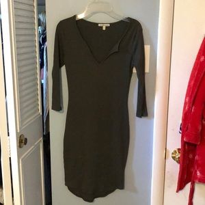 dark green body con dress from charolette russe
